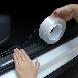 5cm Transparent Scratch-Resistant Door Step Protective Film for Vehicles / 5cm 차량용 투명 스커프 기스방지 도어스텝 보호필름