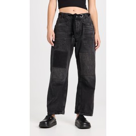 Free People Women's Moxie Low Slung Pull-On Barrel, Night Hawk 2