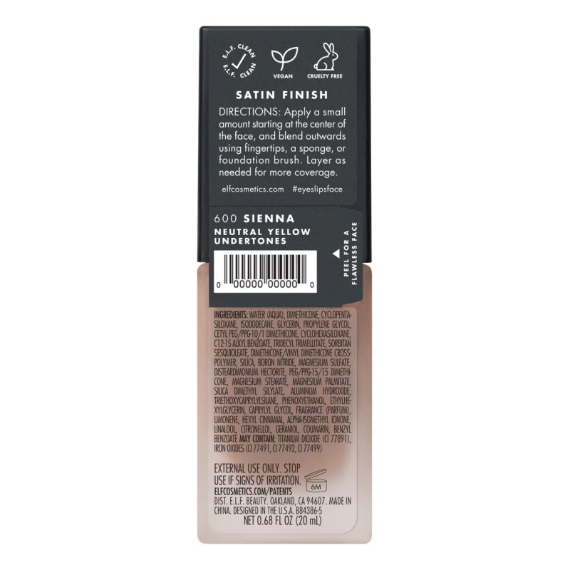 E.l.f. Base Flawless Finish E.l.f. Sienna 20ml