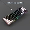 GEODMAER 65% Gaming Keyboard, LED Backlit Mini Wired, Ultra-Compact Anti-Ghosting