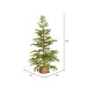 Vickerman 36" Cedar Pine Artificial Christmas Tree - Unlit -