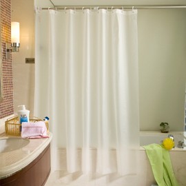 House Plain PEVA Shower Curtain Plain White (B1) 120x200 / 집안 플레인 PEVA 샤워커튼 무지 화이트(B1) 120x200