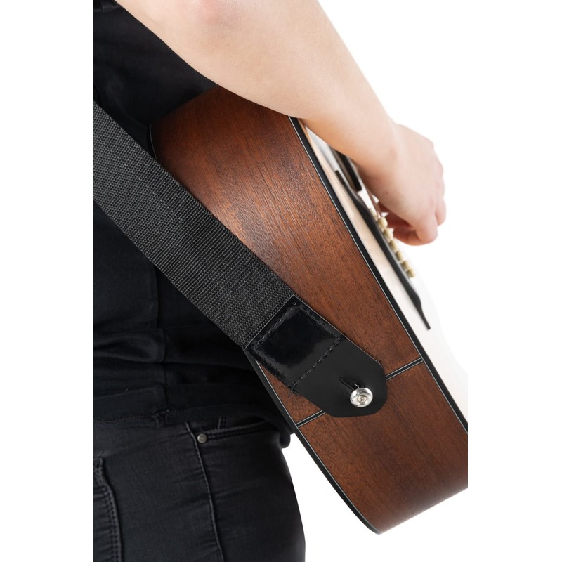 Rocktile Standard Gitarrengurt Nylon Schwarz