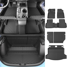 powoq Trunk Mat Compatible with 2022-2024 Honda Civic Hatchback Floor Mat Backrest Mat Replacement for 2022 2023 2024 Honda Civic Accessories (Fit Hatchback, Backrest Mat+Rear Trunk Mat+Floor Mat)