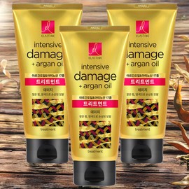 Elastane hair softness hair care argan oil damage hair treatment 3pcs 300ml / 엘라스틴 모발부드러움 헤어케어 아르간오일 데미지 헤어트리트먼트 3개 300ml
