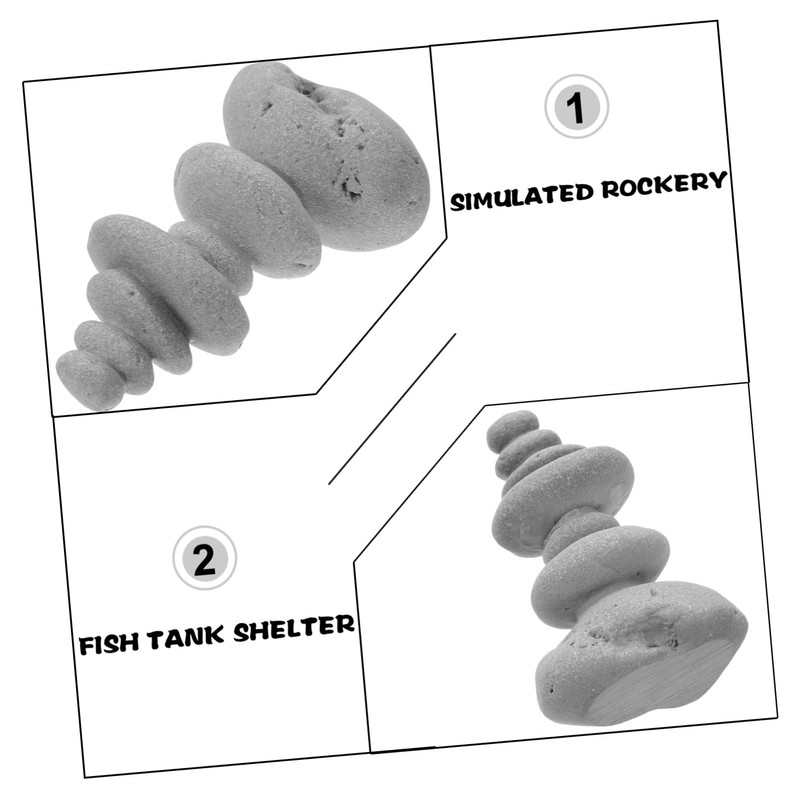 SUPVOX Exquisite Craftsmanship Outdoor Landscape Stone Zen Stacking Stones for