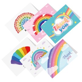 Operitacx 6pcs Thank You Tags Greeting Affirmation Cards for Appreciation Card Holder Teacher Funny Teacher Stickers Thank You Cards Positive Thanks Teacher Supplies Labels Paper