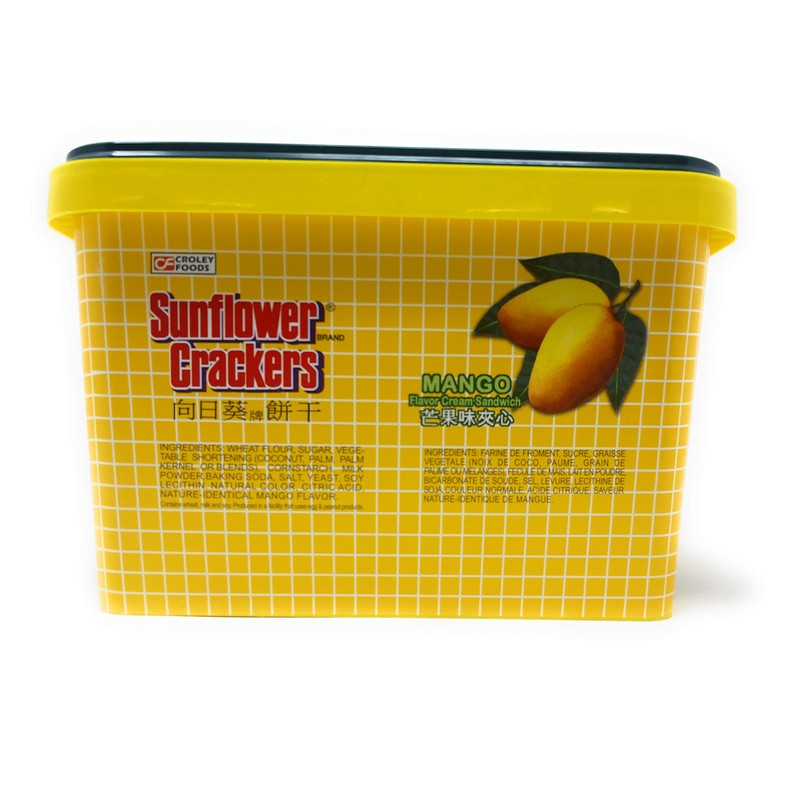 Croley Foods Sunflower Crackers Mango Flavor Cream Sandwhich 28.3oz 800g