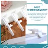 Jetec 12 Pieces Vertical Blinds Valance Clip White Plastic Dust