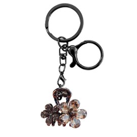 Shiny Rhinestone SharkClip Keychain - Dual Use Key Holder & Hair Clip, Stainless Steel Fashion Accessories Gift for Women/Mom/Girls (Diamond Style)