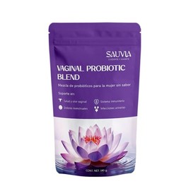 Sauvia | Mezcla de Probióticos Para Mujer, Suplemento Para La Salud Íntima Femenina, 180 g, Sin Sabor | Listo para mezclar con tu bebida favorita