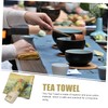 Ipetboom 2Pcs High Absorbency Tea Towel Thickened Dual Sided Teaware