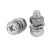 Sourcingmap M5 x 12mm 304 Stainless Steel Phillips Hex Head