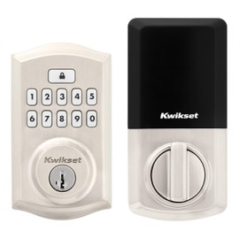 Kwikset 9260TRL-15S Traditional SmartCode Keypad Electronic Deadbolt SmartKey Satin Nickel Finish