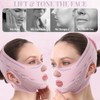 GGUFAY V-Gesichtsmasken, wiederverwendbarer Kinnriemen, Gesichtsmaske V-Linien-Lifting-Maske, Gesichts-Schlankheitsgürtel für Doppelkinn und