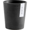 Ecopots Morinda Durable Indoor/Outdoor Modern Round Recycled Orchid Plastic Planter