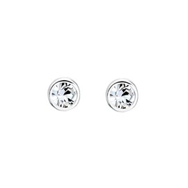 Elli Women's Classic Earrings with Crystals, Facet cut, Crystal