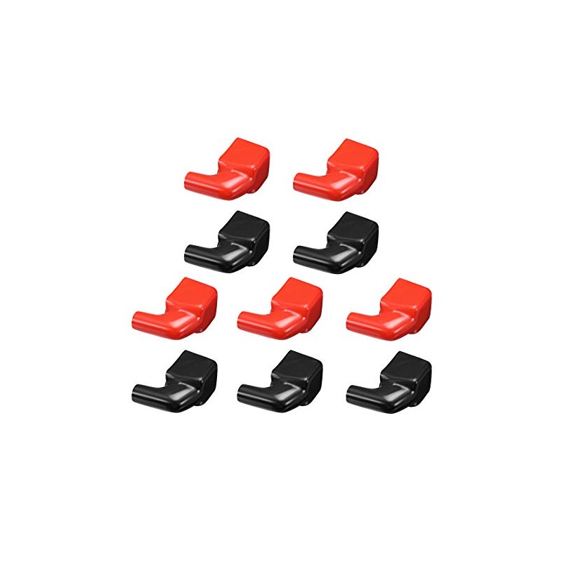 uxcell Battery Terminal Insulating Rubber Protector Covers for 8mm Terminal
