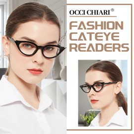 OCCI CHIARI Reading Glasses for Women Stylish Reader Magnification 100 150 200 250 300 350