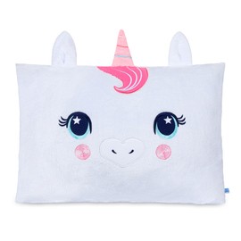 Saint Eve Kids Pillow Pals Fuzzy Pillow Cases, Cute Animal Friends Soft Pillow Covers for Kids Beds and Nap Time - Pinky The Unicorn