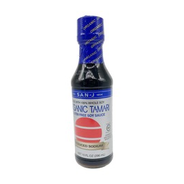 San J International, Sauce Tamari Gluten Free Reduced Sodium Organic, 10 Fl Oz