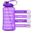 NatureWorks HydroMATE 3 Liter Motivational Water Bottle 100oz Neon Purple