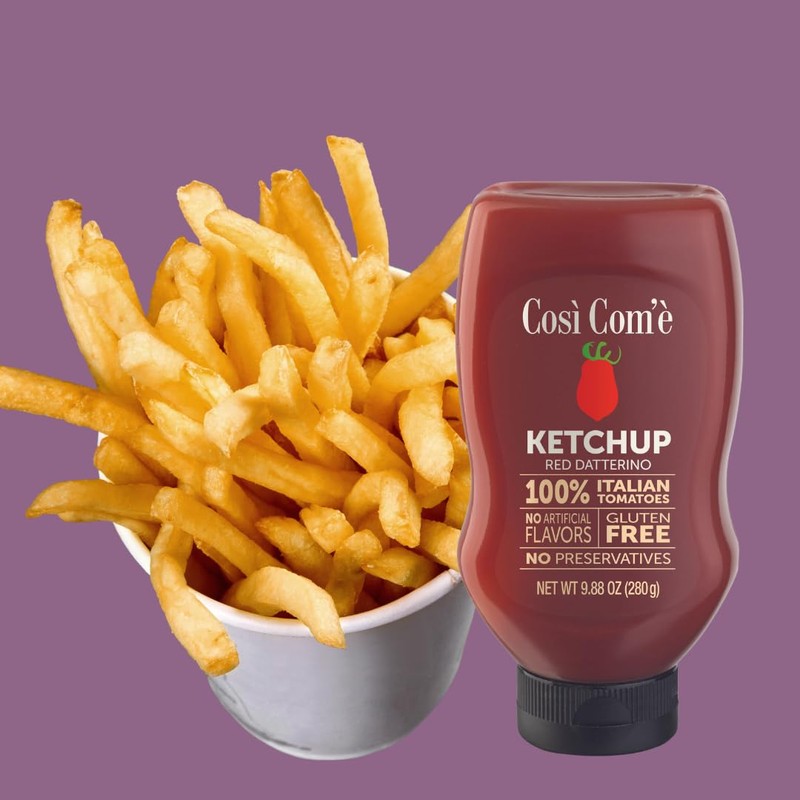 Cosi Come Italian Tomato Ketchup – All-Natural Ketchup Made with