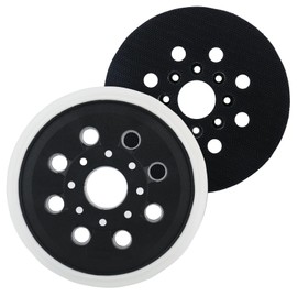 2 x 125 mm professional sanding pads, 8-hole Velcro backing plate, sanding disc for GEX 125-1A and PEX 220 AE, Skil 7402/7490, random orbital sander sanding plate
