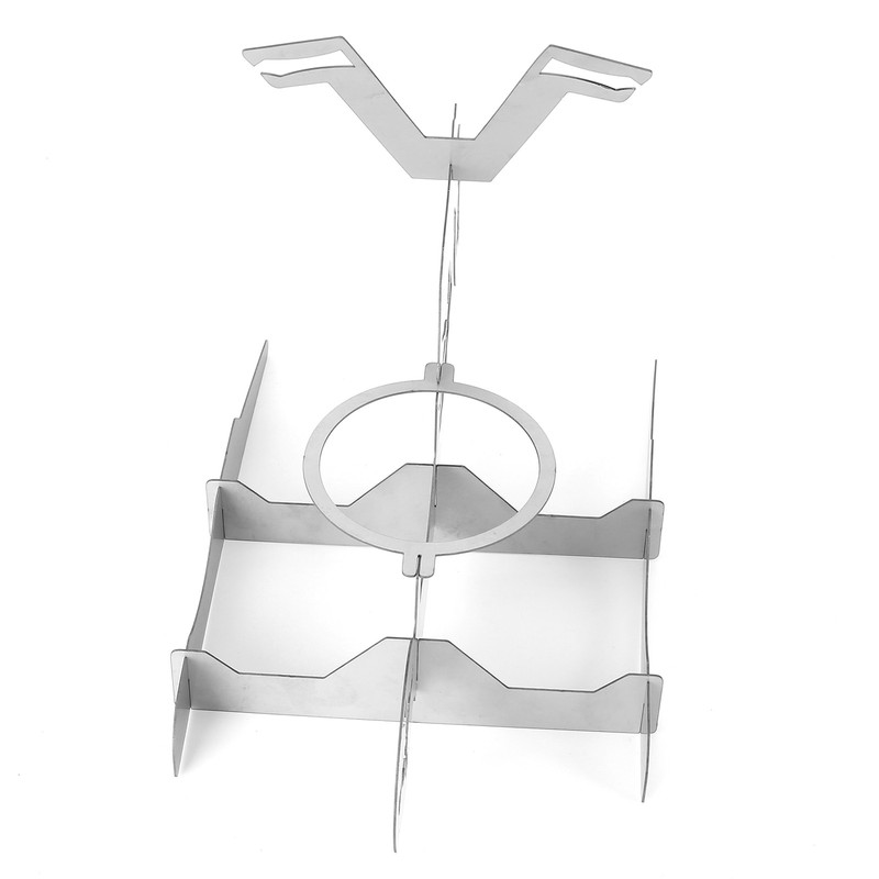 Stainless Steel Chicken Stand Removable Portable MotorcycleShape BBQ Roaster Stand