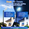 Meewata Outdoor Solar Street Light, Motion Activated Dusk to Dawn