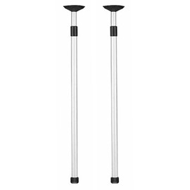 Pactrade Marine Adjustable Pontoon Boat Cover Support Pole - 28-Inch to 48-Inch (2-Pack) - Aluminum Telescoping Boat Cover Pole for Jon Boats, Pontoons, Bimini Tops, & Tarps