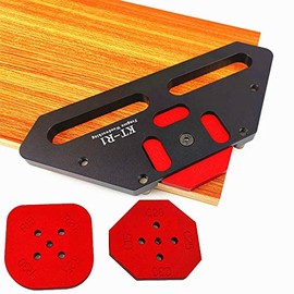 CarAngels Trimmer Corner Jig Kit Woodpecker Angle Jig Template for KT-R1 Router Table Square Jig R/C Machining Set Woodworking Tool