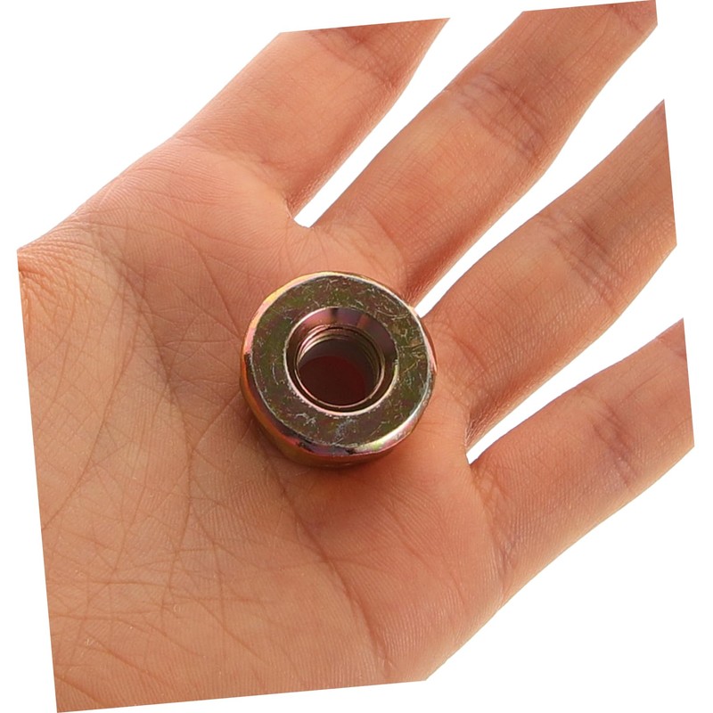 Levemolo 10pcs Lawn Mower Blade Nut Durable Reverse Thread Design