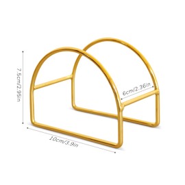 Coaster Holder, 4 PCS Metal Holder for Square or Round Coaster Sets Home Wrought Iron Shelf Decoration (style 4)
