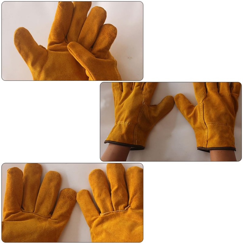 Operitacx 1 Pair Wear Resistant Welding Gloves Multipurpose Protective Gloves