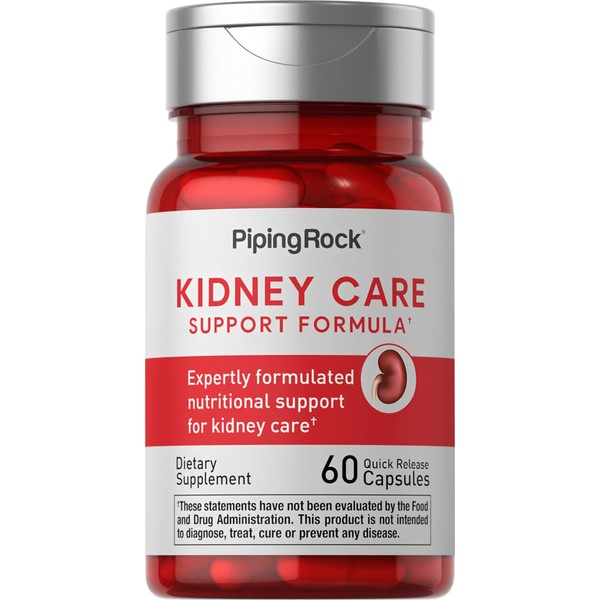 Piping Rock Kidney Support Supplement | 60 Capsules | Kidney Care Formula | Kidney Restore | Non-GMO, Gluten Free