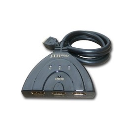 ViewHD Premium Quality 3 Port HDMI Switcher 3x1 Auto Switch with 3FT Pigtail Cable | VHD-3X1P3FT