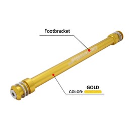 JFG RACING Foot Pegs Support Brace for Surron Light Bee,CNC 7075 Aluminum Bracket with Screws for Dirt Bike Sur Ron Light Bee X and S/X160/X260-Gold