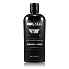Brickell Champú para hombre para aliviar la caspa para hombres, alivia y elimina la caspa con ácido salicílico, ziziphus joazeiro y aloe, 8 onzas, per