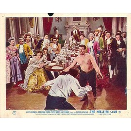Hellfire Club Original Lobby Card Peter Cushing at Banquet