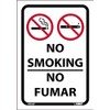 NMC M956P NO SMOKING NO FUMAR Sign - 10 in.