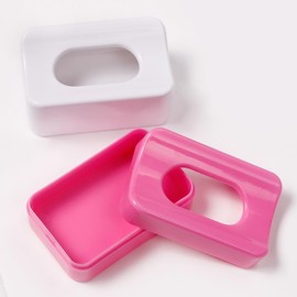 2Pcs Nail Dip Powder Recycling Tray Dipping Powder Container Nail Dip Tray French Manicure Dip Powder Tray Nail Dip Container Portable Dipping Powder Storage Box for Nail Art, White, Pink