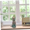 MAGICLULU Miniature Resin Cat Figurine Cute Cartoon Cat Decoration for