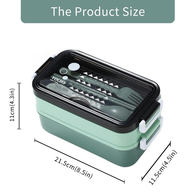 Bento Box, Lunch Box for Adult, Compact Bento Box Set-