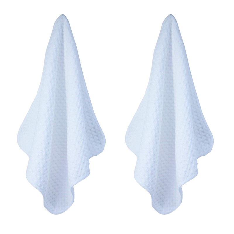 Polyte Ultra Premium Microfiber Kitchen Dish Hand Towel Waffle Weave,
