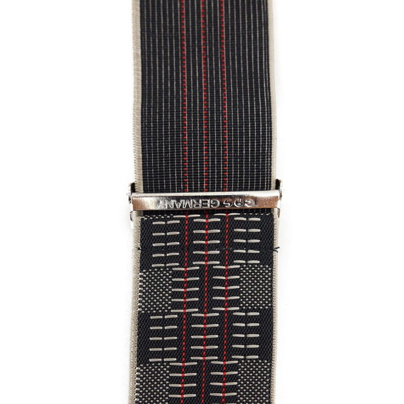 TigerTie Unisex Y-shaped braces with 3 extra strong clips, patterned,