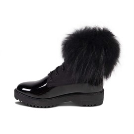 Cloud Nine Sheepskin Patent Leather Boots for Women