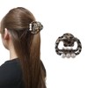 Tortoise Shell Hair Clip with Pearl, Simple, Stylish, Cute, Women's,