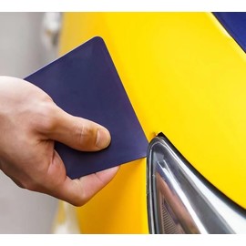 2PCS Card Window Tint Soft Car Squeegee Window Film Tools for Auto Wrap Both Flat and Curved Glass Surfaces (Blue, 10.5 * 9 * 7CM)