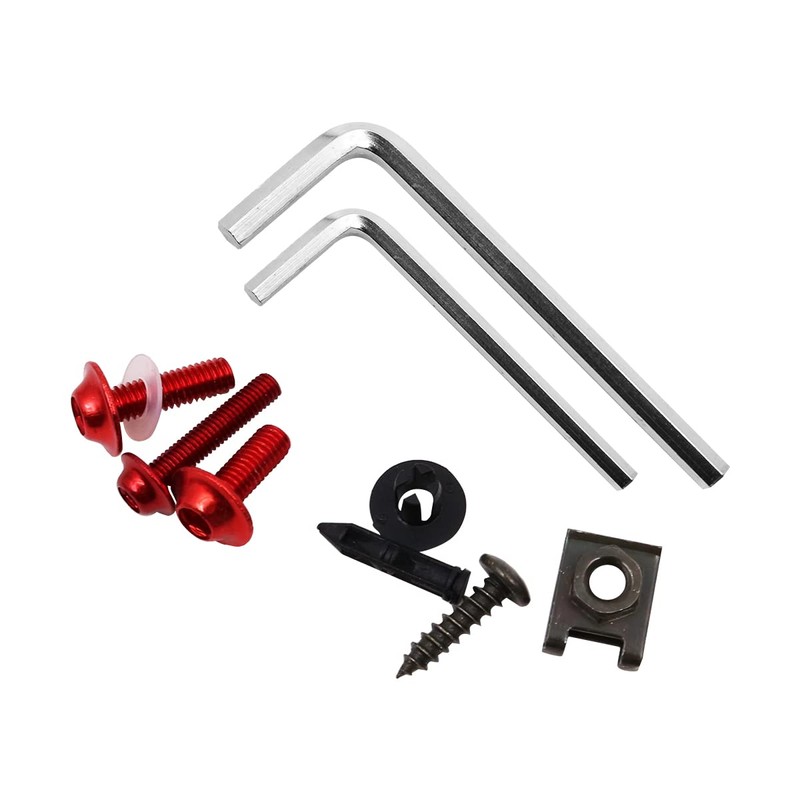 Tiardey Universal 177Pcs Motorcycle Fairing Bolts & Nuts Kit Bodywork